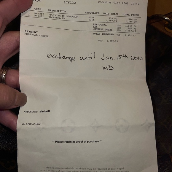 Authentic VINTAGE Louis Vuitton Monogram Galliera PM - Picture 4 of 7